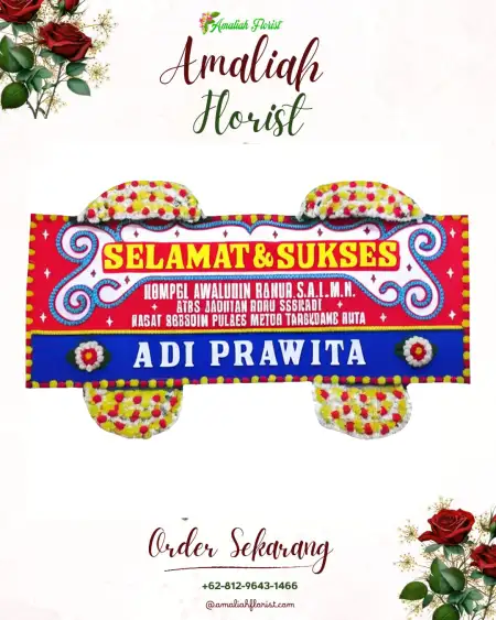 Papan Bunga Ucapan Selamat Tomagoba
